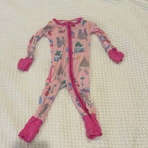 Little Sleepies Paris Pink One Piece